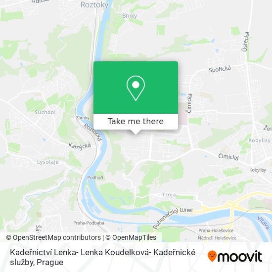 Карта Kadeřnictví Lenka- Lenka Koudelková- Kadeřnické služby