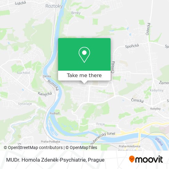 MUDr. Homola Zdeněk-Psychiatrie map