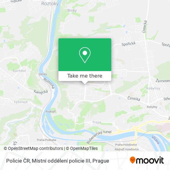 Policie ČR, Místní oddělení policie III map