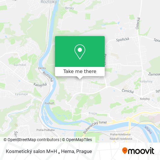 Kosmetický salon M+H „ Hema map