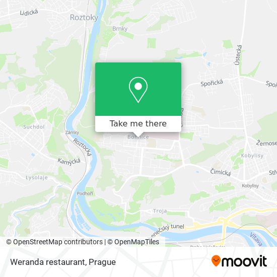 Weranda restaurant map