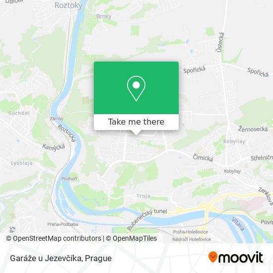 Garáže u Jezevčíka map