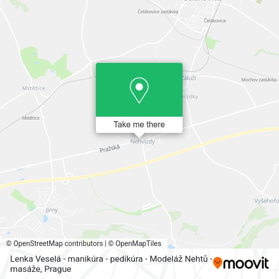 Карта Lenka Veselá - manikúra - pedikúra - Modeláž Nehtů - masáže