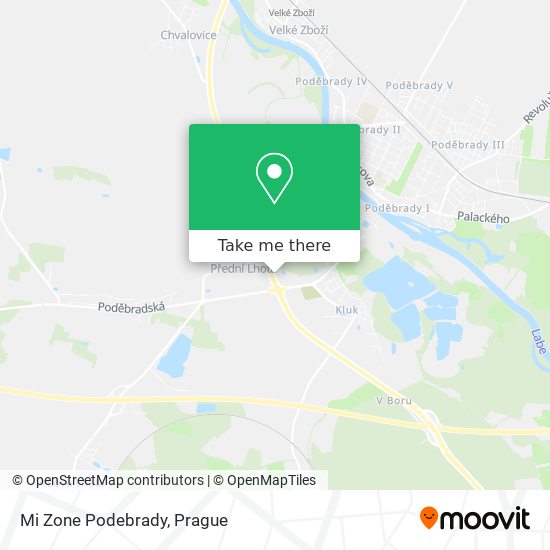 Mi Zone Podebrady map