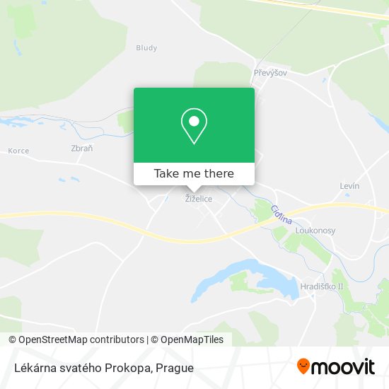 Lékárna svatého Prokopa map