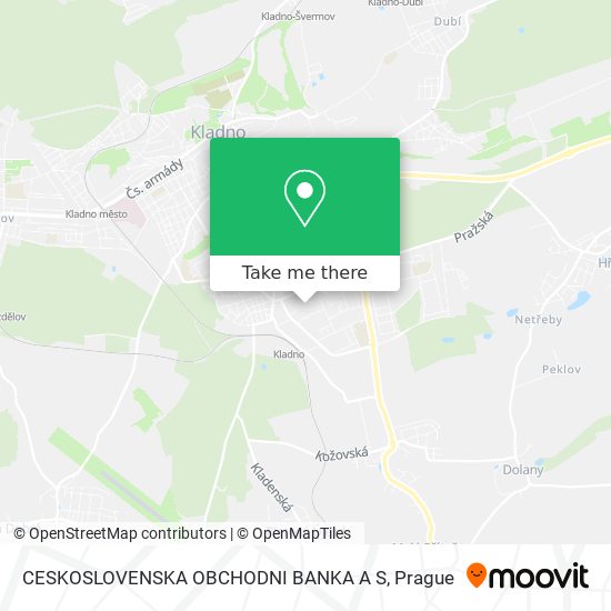 CESKOSLOVENSKA OBCHODNI BANKA A S map