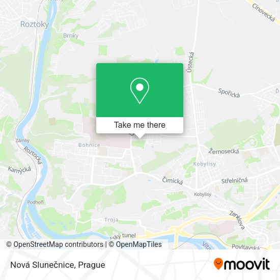 Nová Slunečnice map