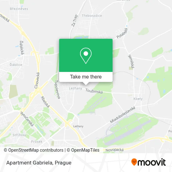 Карта Apartment Gabriela