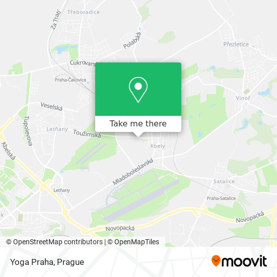 Yoga Praha map
