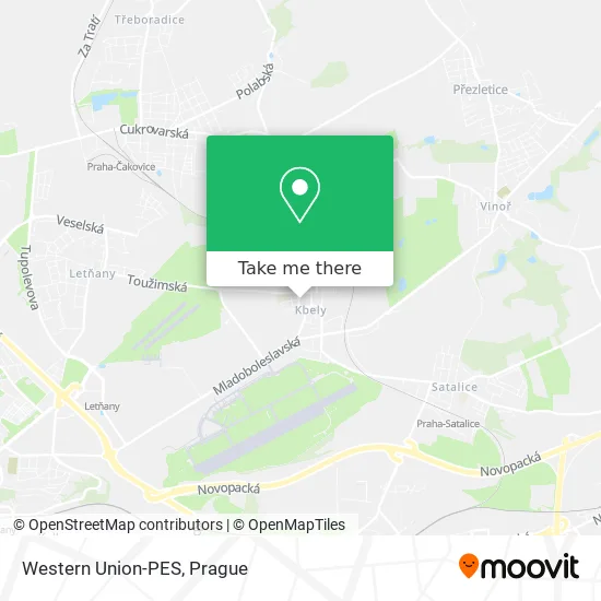 Карта Western Union-PES