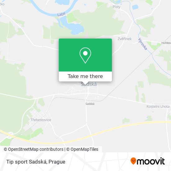 Tip sport Sadská map