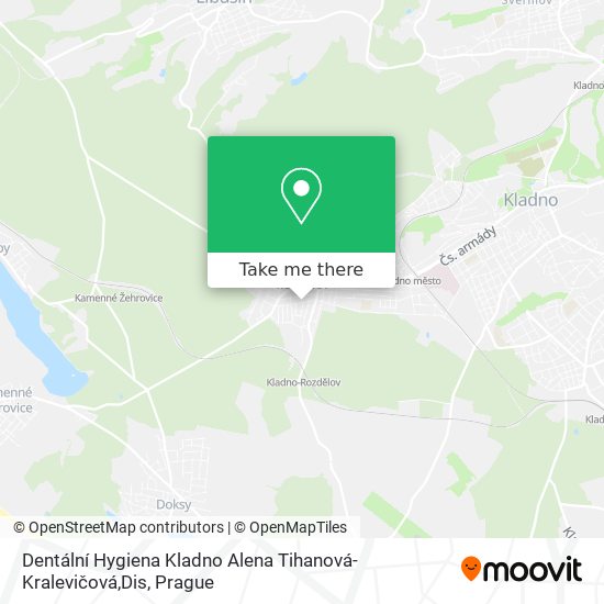 Dentální Hygiena Kladno Alena Tihanová-Kralevičová,Dis map