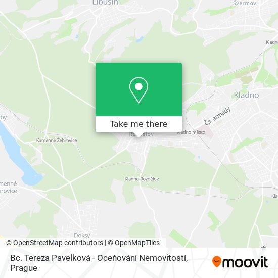 Bc. Tereza Pavelková - Oceňování Nemovitostí map