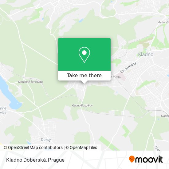 Kladno,Doberská map