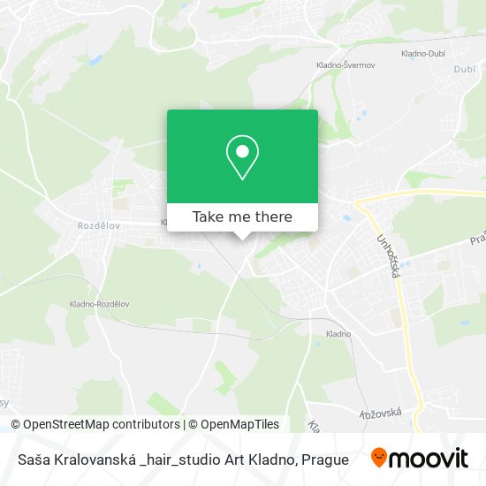 Saša Kralovanská _hair_studio Art Kladno map