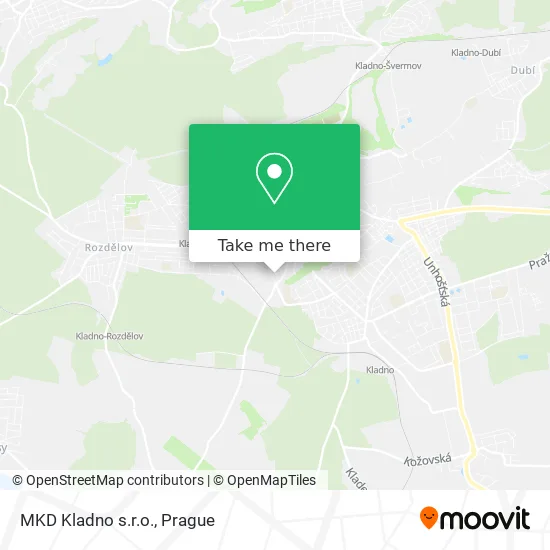 Карта MKD Kladno s.r.o.