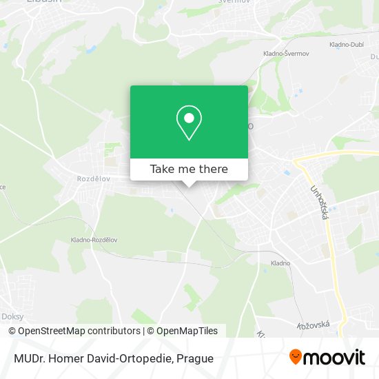 MUDr. Homer David-Ortopedie map