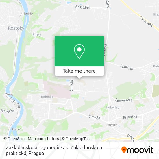 Základní škola logopedická a Základní škola praktická map