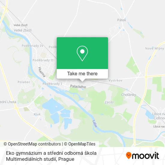 Карта Eko gymnázium a střední odborná škola Multimediálních studií