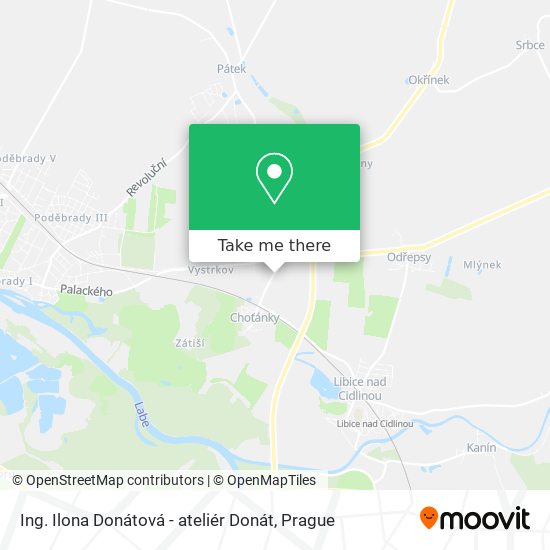 Ing. Ilona Donátová - ateliér Donát map