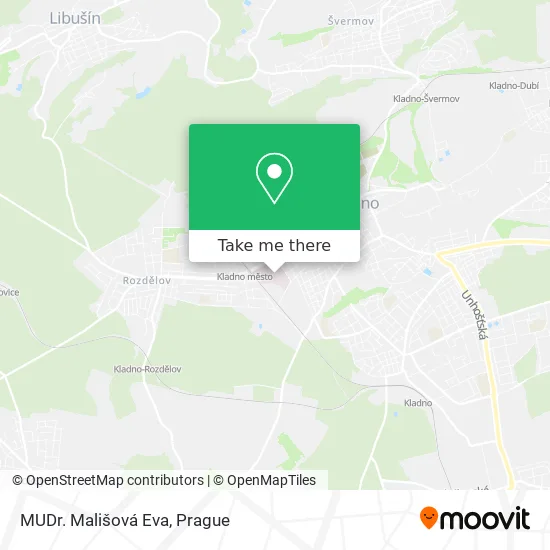 Карта MUDr. Mališová Eva