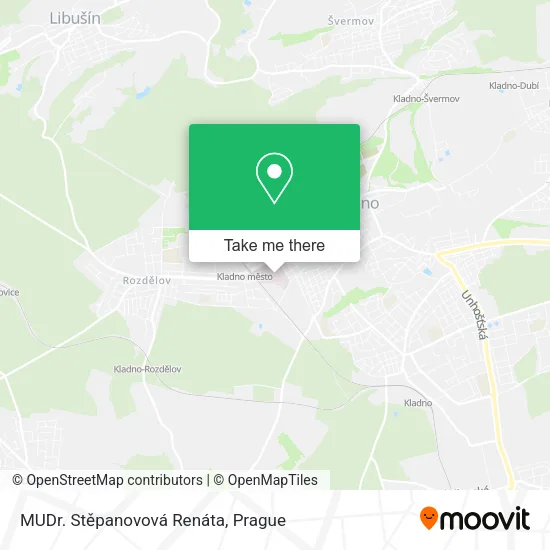Карта MUDr. Stěpanovová Renáta