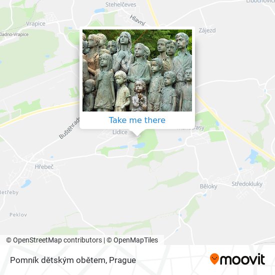 Карта Pomník dětským obětem