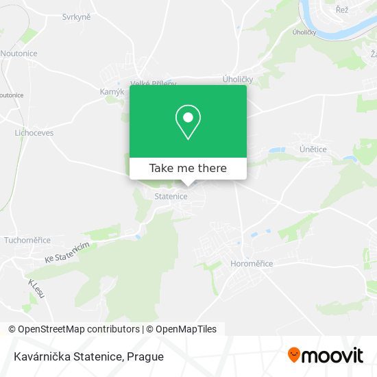 Kavárnička Statenice map