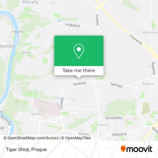 Tiger Shop map