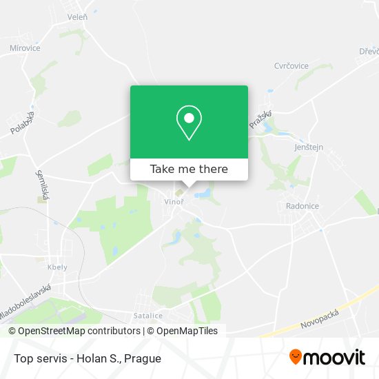 Top servis - Holan S. map