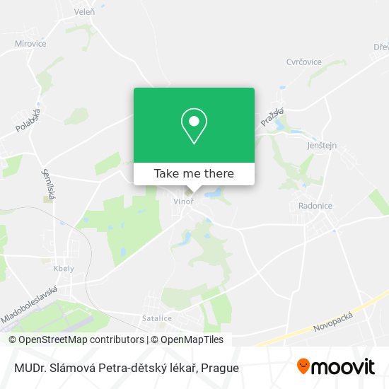 MUDr. Slámová Petra-dětský lékař map