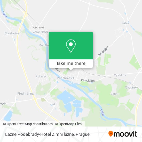 Lázně Poděbrady-Hotel Zimní lázně map