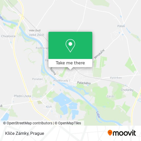 Klíče Zámky map