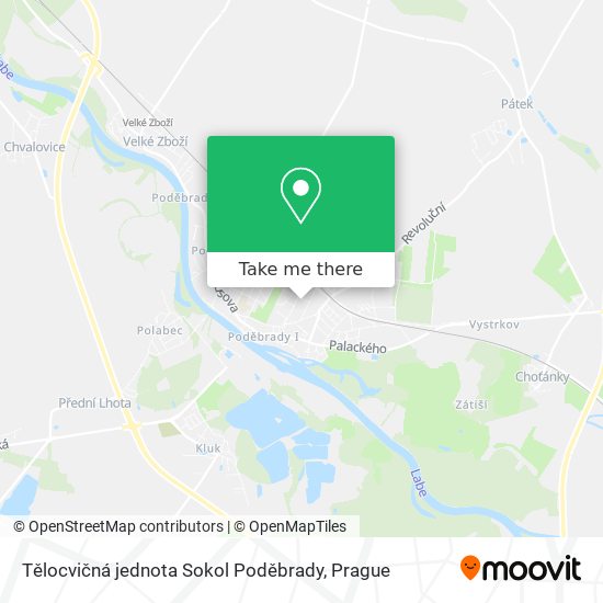 Tělocvičná jednota Sokol Poděbrady map