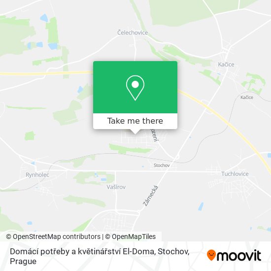 Domácí potřeby a květinářství El-Doma, Stochov map