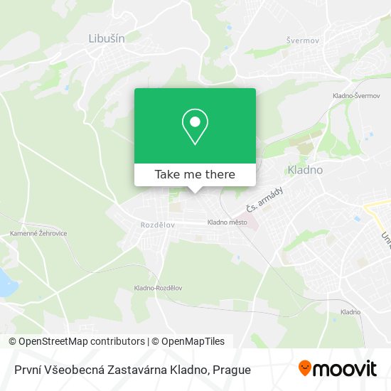 První Všeobecná Zastavárna Kladno map