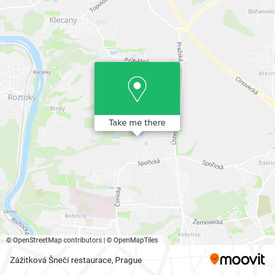 Zážitková Šnečí restaurace map