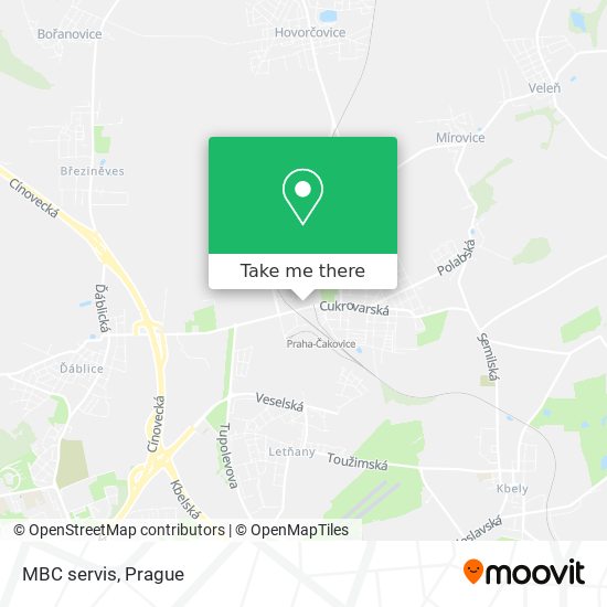 MBC servis map