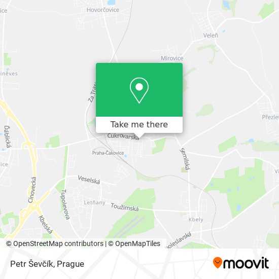 Petr Ševčík map