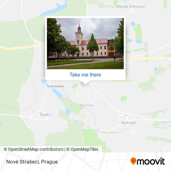 Nové Strašecí map