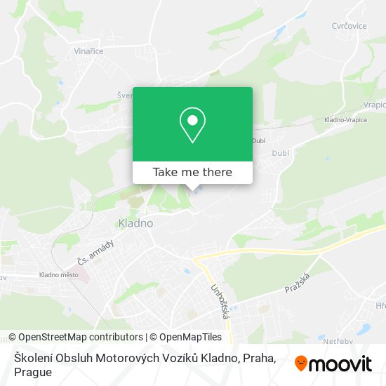 Školení Obsluh Motorových Vozíků Kladno, Praha map