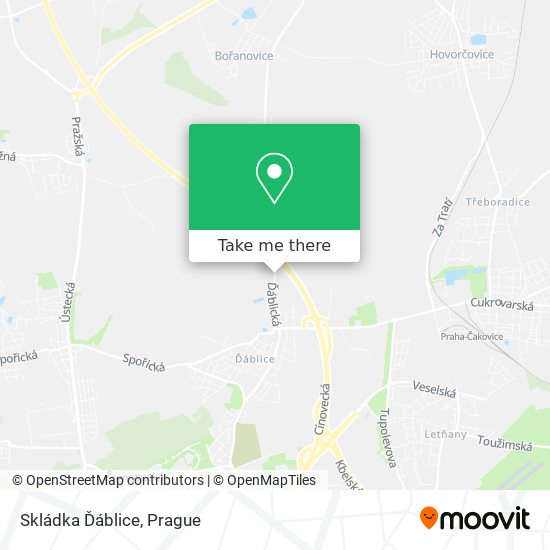 Skládka Ďáblice map