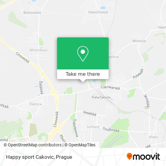 Happy sport Cakovic map