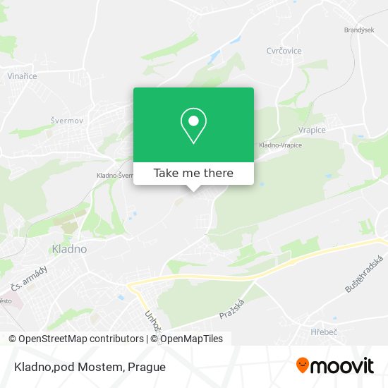 Kladno,pod Mostem map