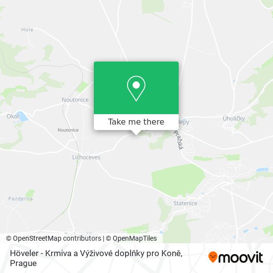 Höveler - Krmiva a Výživové doplňky pro Koně map