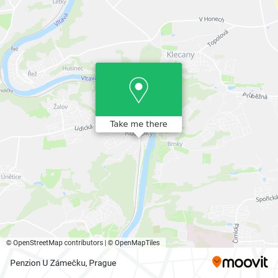 Penzion U Zámečku map