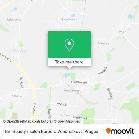 Bm Beauty / salón Barbora Vondrušková map