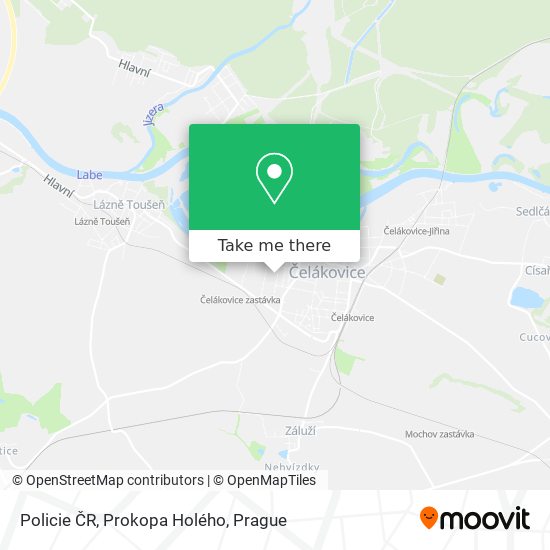 Policie ČR, Prokopa Holého map