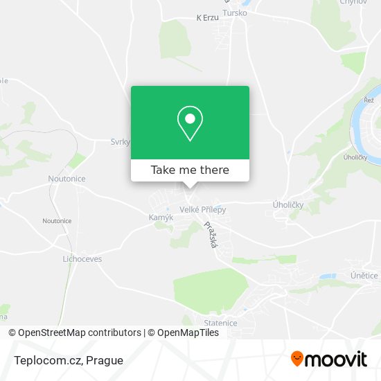 Teplocom.cz map