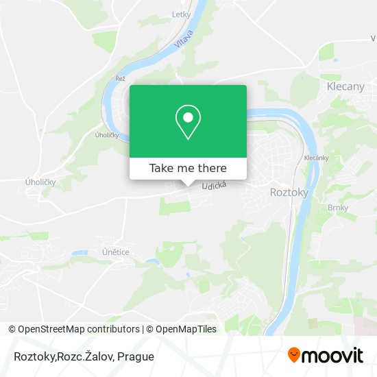 Roztoky,Rozc.Žalov map